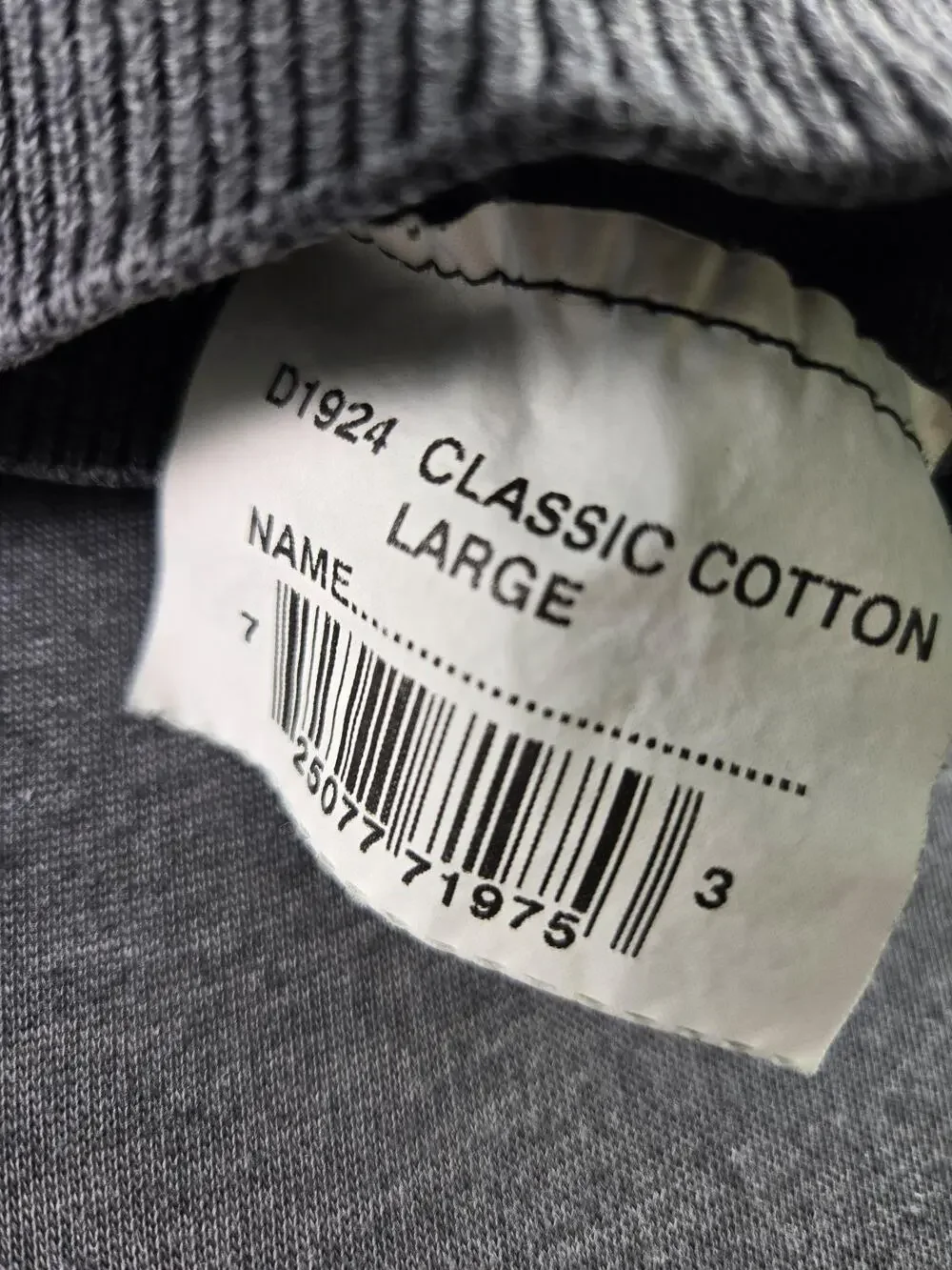 Barbour Sweater Mens Large Gray Classic Cotton Knit Crew Neck Pullover Scotland